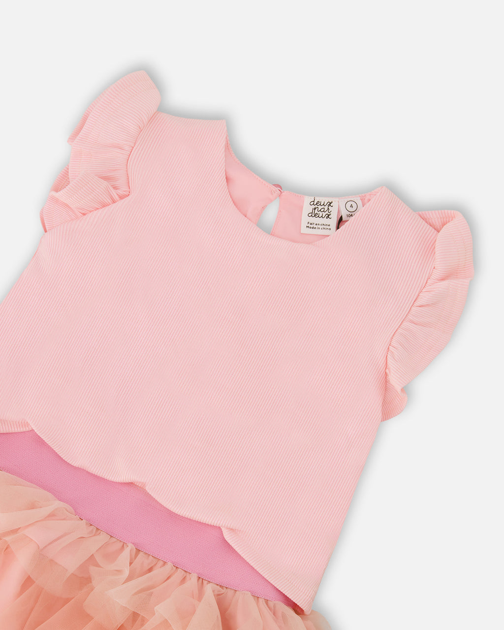 Deux Par Deux girls Mesh Dress_ H30Q90