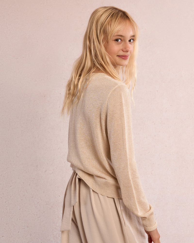 Mini Molly Girls Knitted Cardigan_ MLAF134EP