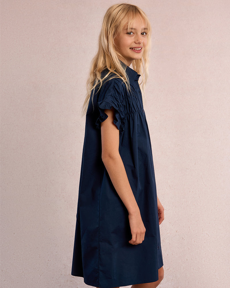 Mini Molly Girls Woven Dress_ MLAL154EP