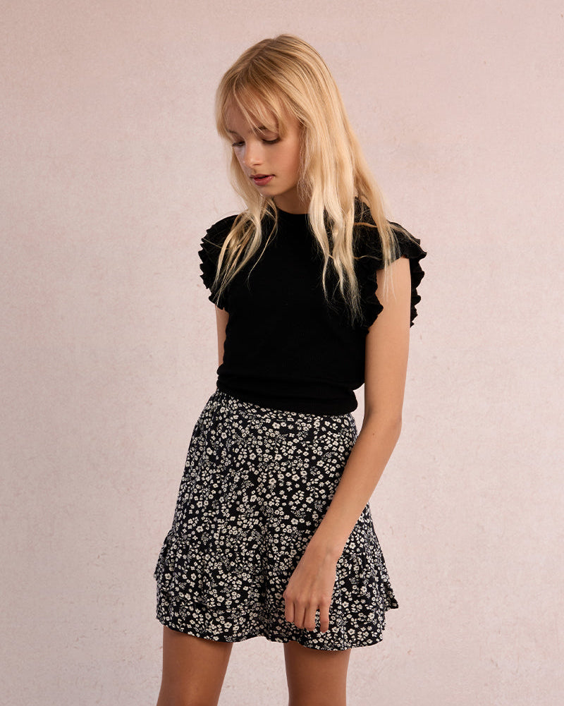 Mini Molly Girls Knitted Ruffled Top_ MT2224EP