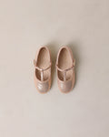 Noralee T-Strap Pink Shimmer Ballet Flats