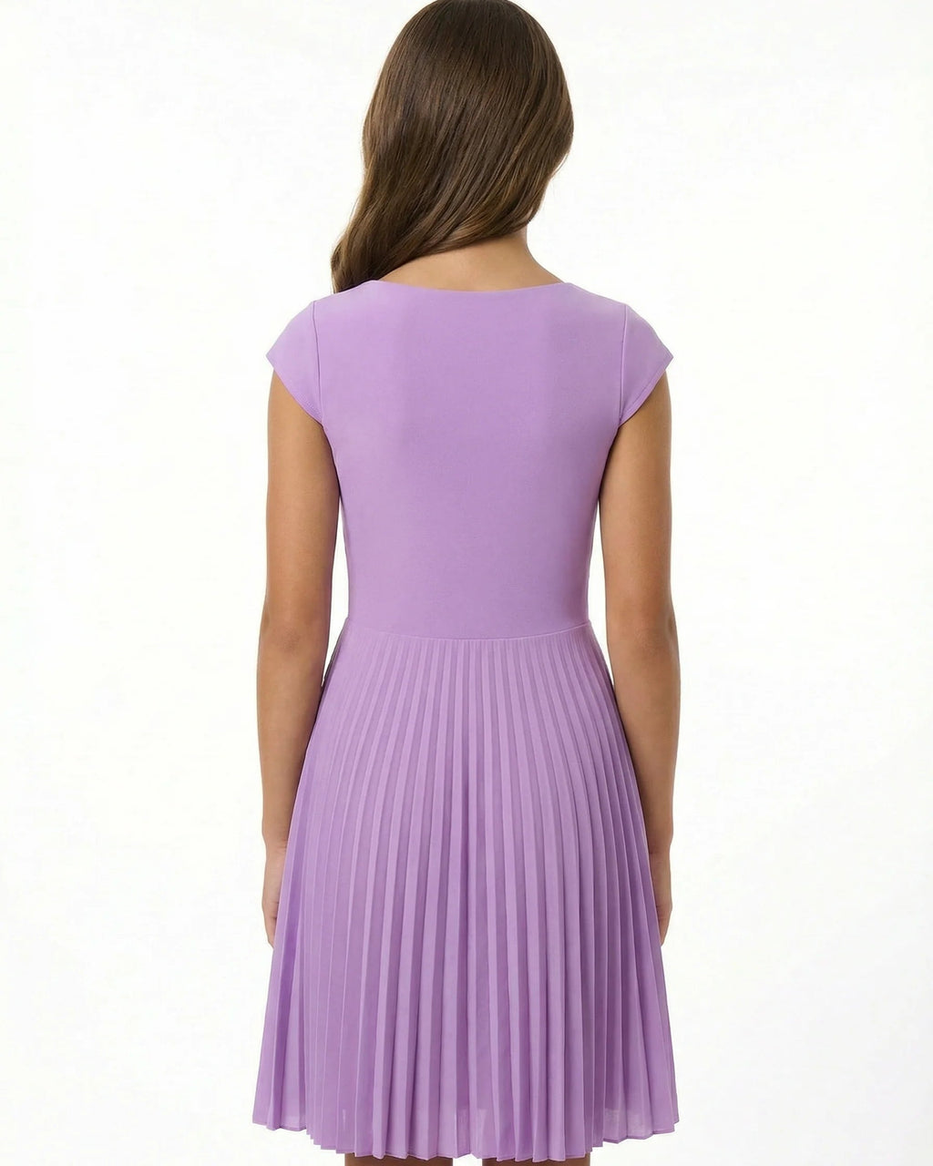 UDT DAISY Fit & Flare Cap Sleeve Pleated Dress _T3805K