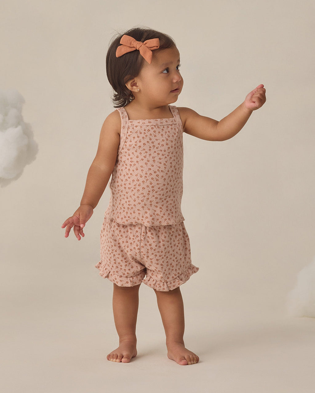 Quincy Mae Baby Girls Evie Tank & Shorts Set_ QM316BLSE