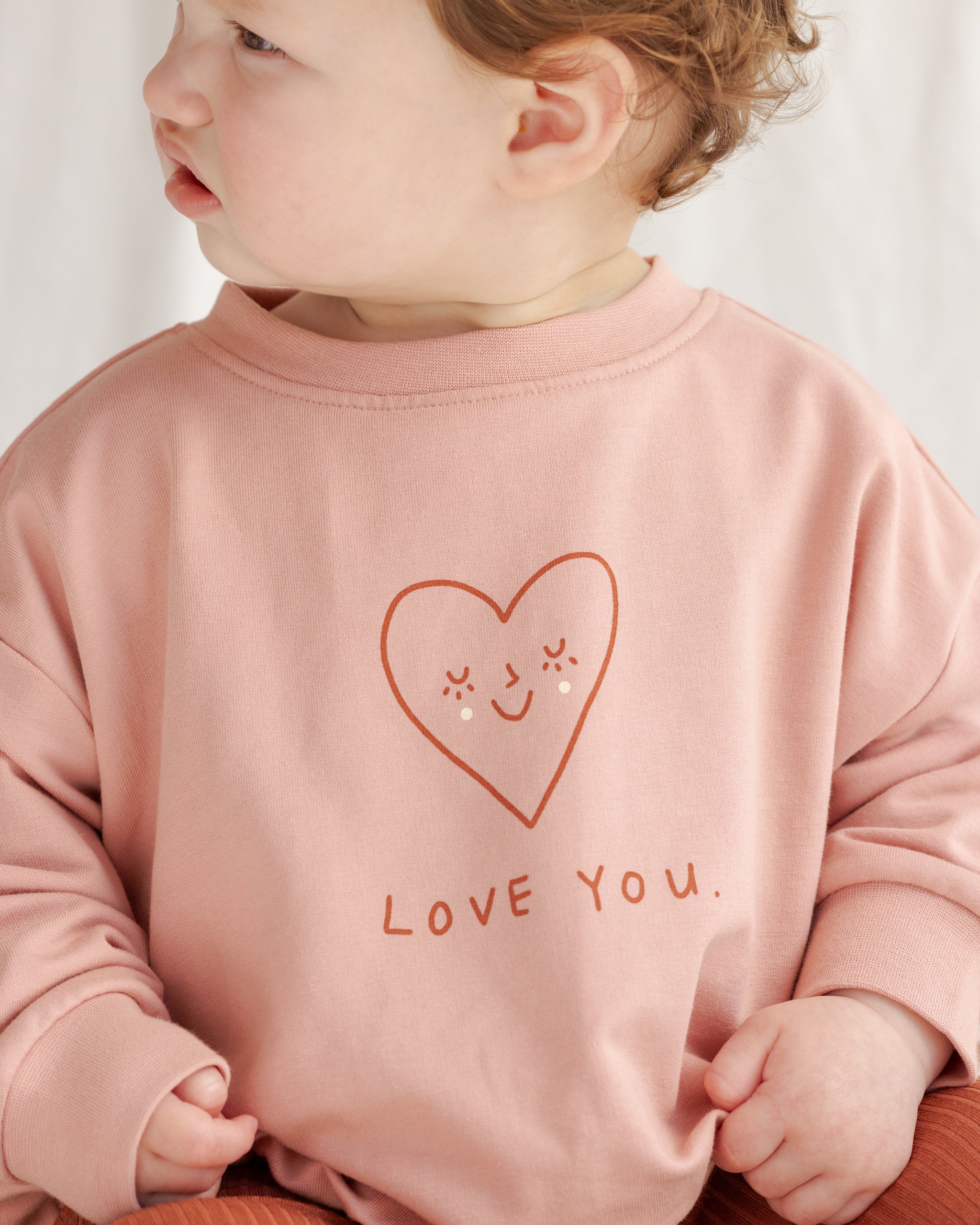 Quincy Mae Baby Relaxed Love Sweatshirt_ QM454CALW