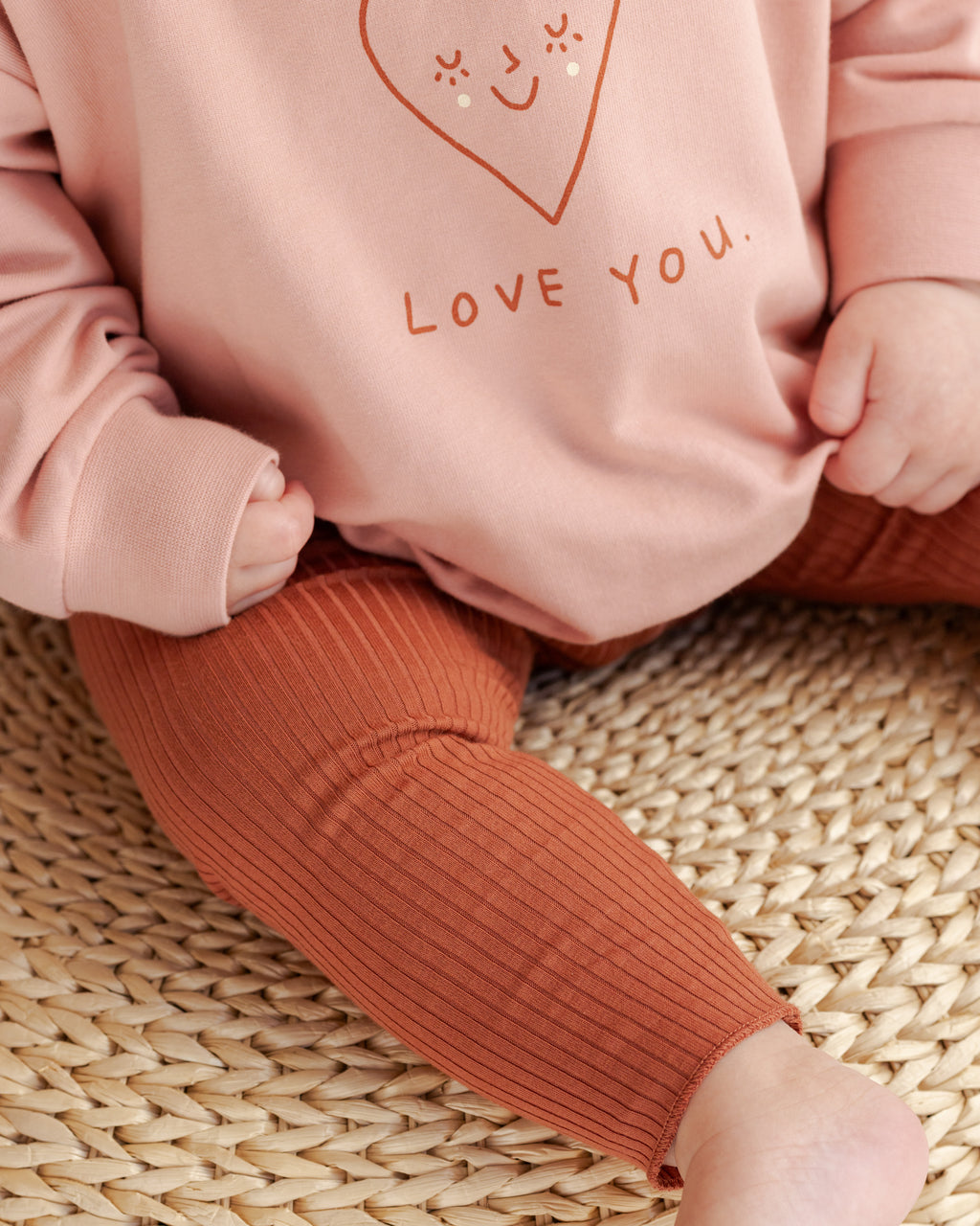 Quincy Mae Baby Relaxed Love Sweatshirt_ QM454CALW