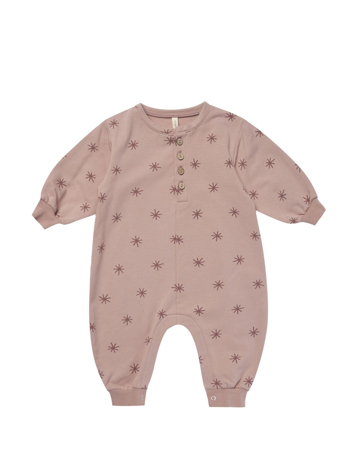 Quincy Mae Baby Pink Relaxed Fleece Jumpsuit _QM455-1278