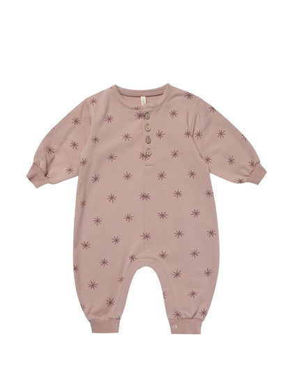 Quincy Mae Baby Pink Relaxed Fleece Jumpsuit _QM455-1278