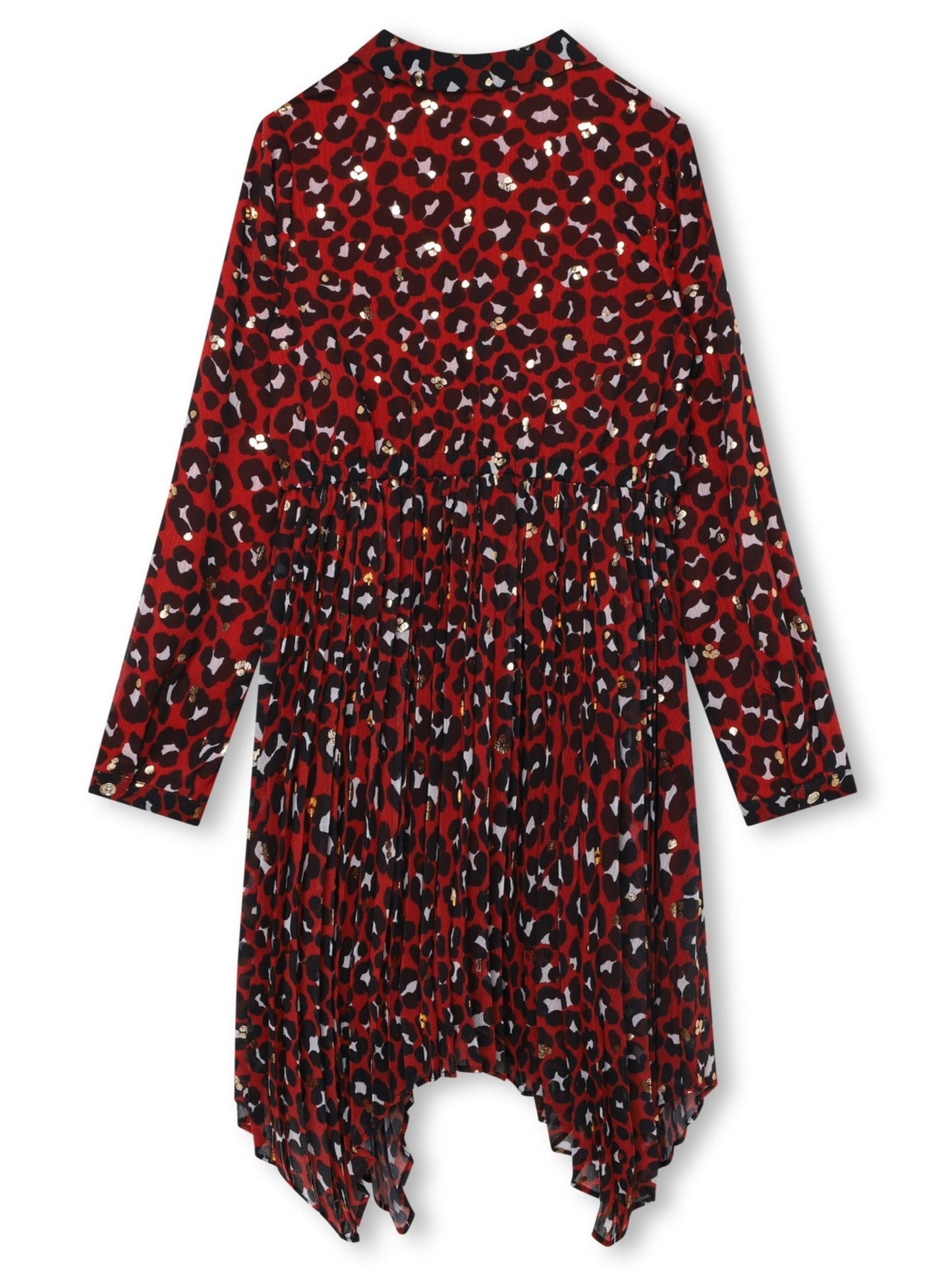 Michael Kors Red Printed Shirt Dress _R12175-961