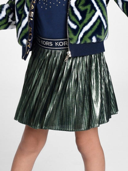 Michael Kors Green Pleated Skirt _R13129-633
