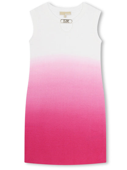 Michael Kors  Gradient Pink Knit Sleeveless Knit Dress _ R30016-49M