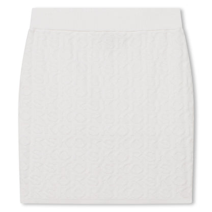 Michael Kors White Knits Cardigan & Skirt Set