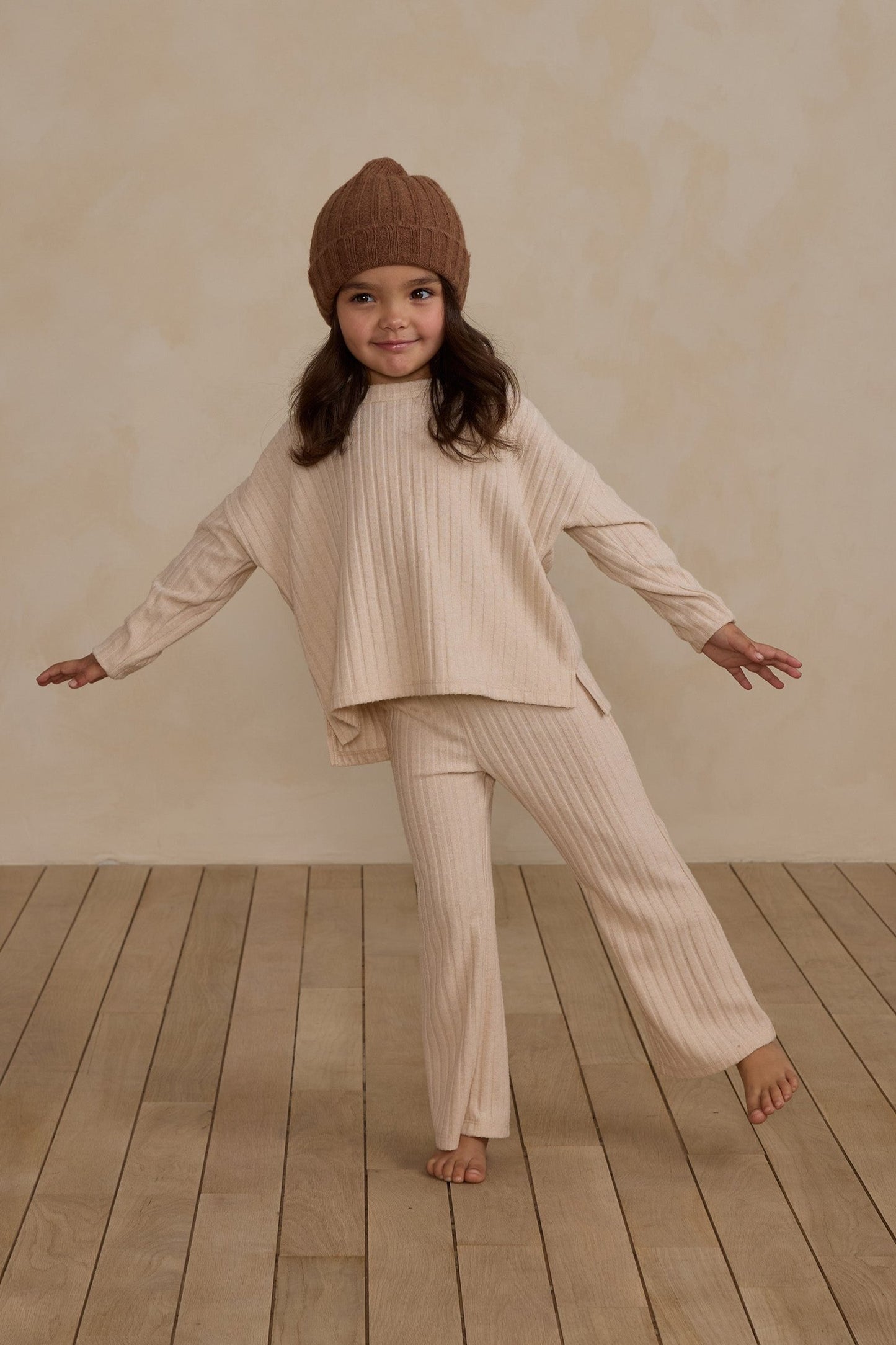 Girls 2 Piece Cozy Ribbed Knit Set