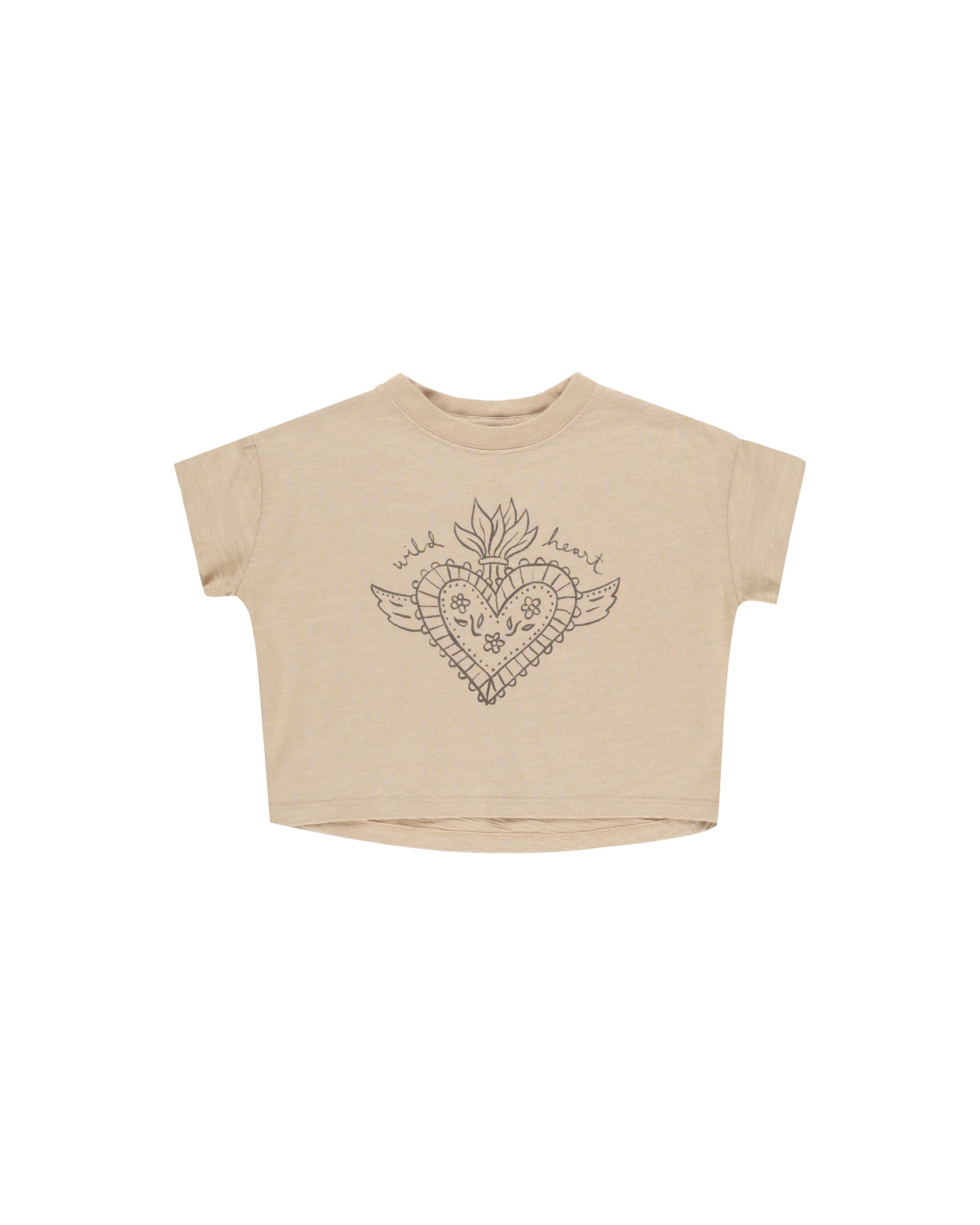 Girls Boxy Wild Heart Tee