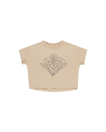 Girls Boxy Wild Heart Tee