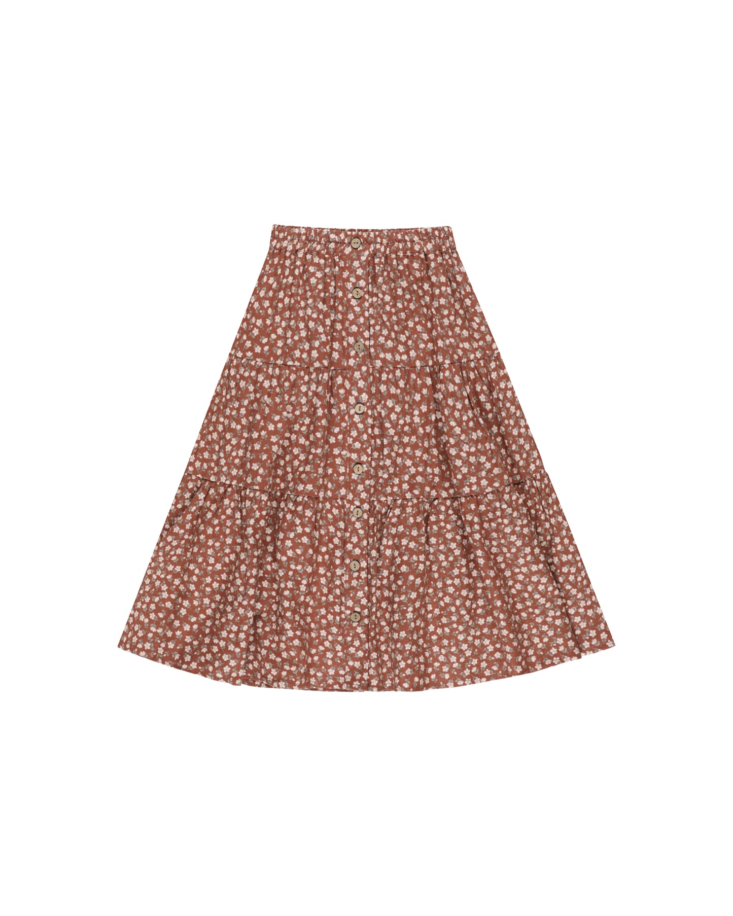 Girls Joelle Long Mini Flowers Skirt