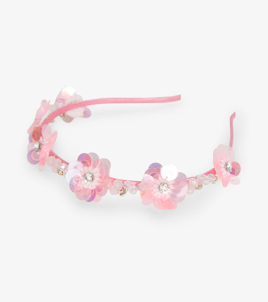 Hatley Pink Flower Crown Headband