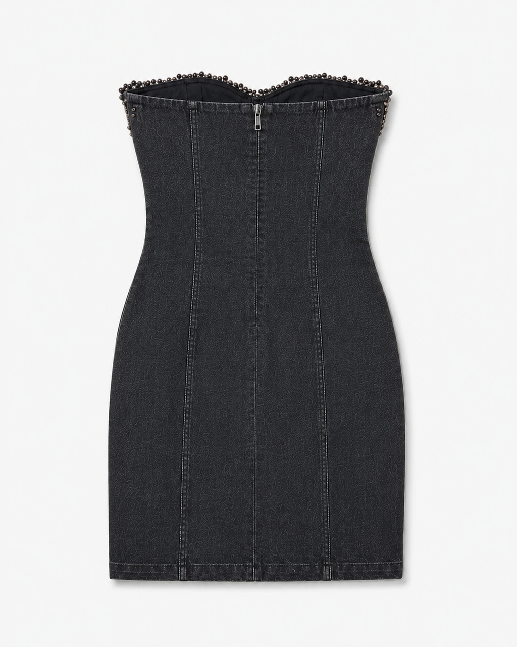 Symphony Junior Girls Pearl Beaded Top Denim Mini Dress_ SD2193HP