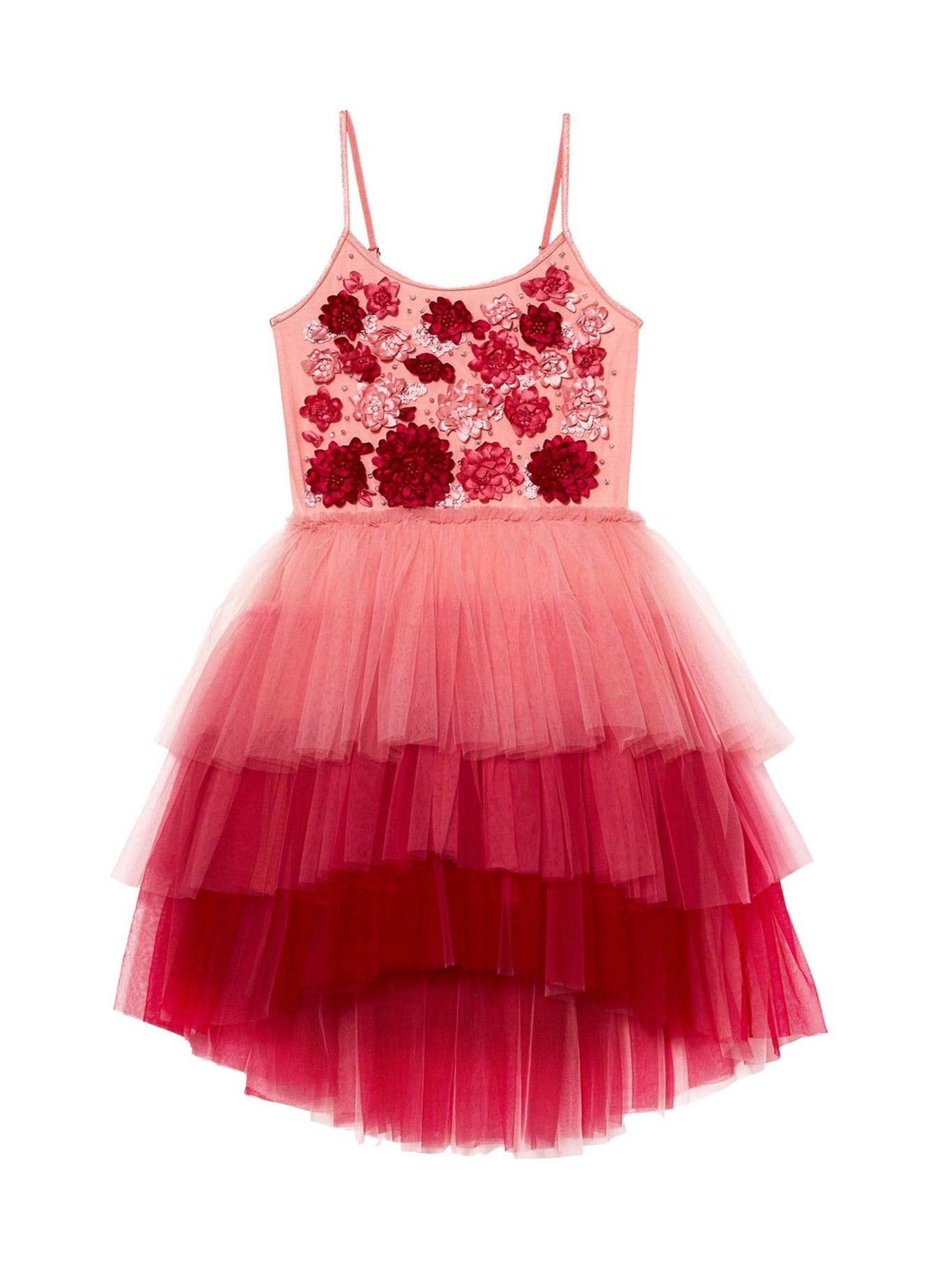 Tutu Du Monde Red Assemblage Tutu Dress _TDM8678