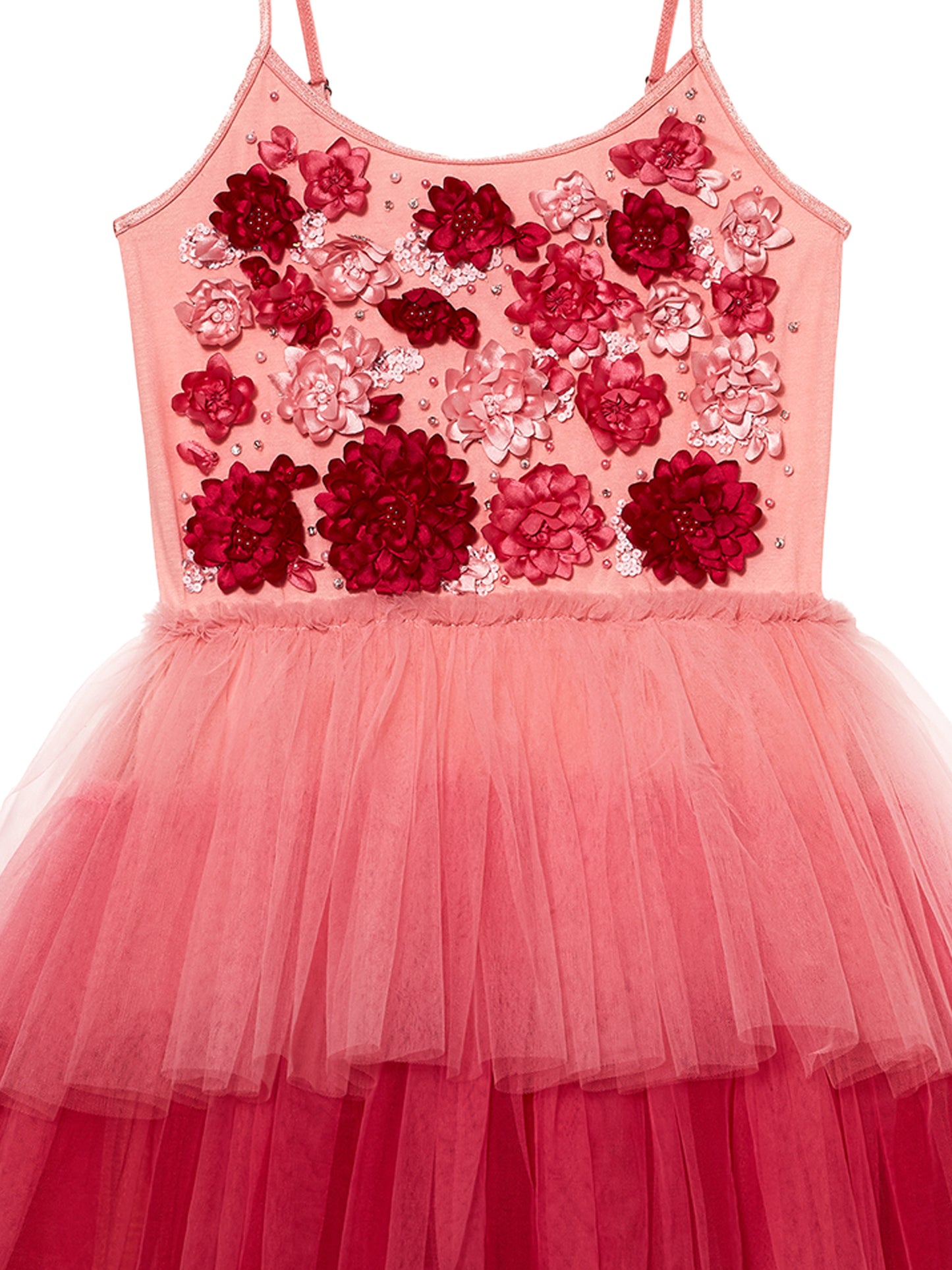 Tutu Du Monde Red Assemblage Tutu Dress _TDM8678