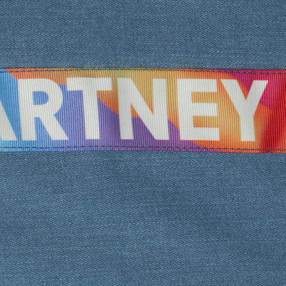 Stella McCartney Blue Denim Dungaree Dress With Rainbow Logo Tape _TU1E62-Z0153-618