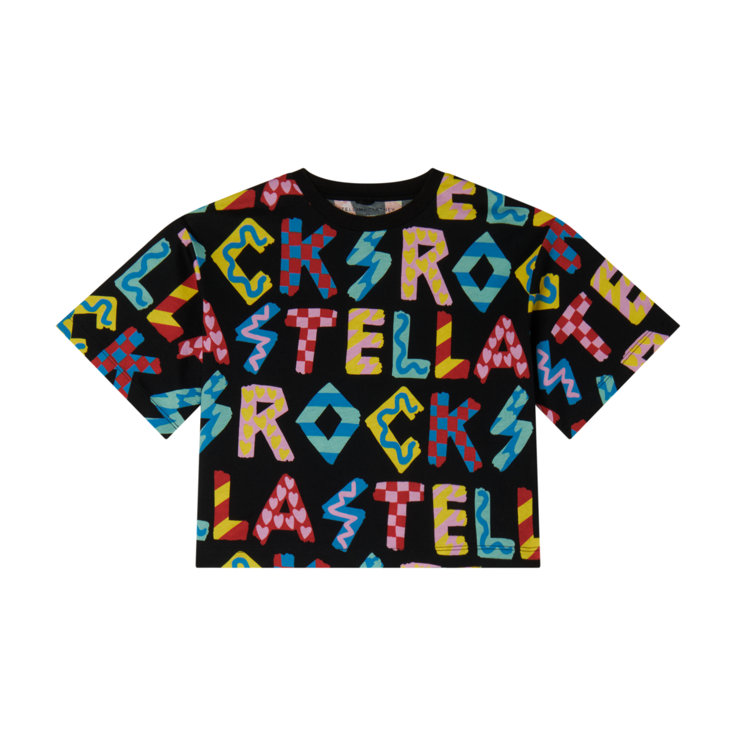 Stella McCartney Black Stella Rocks T-Shirt _TU8B71-Z1583-930MC