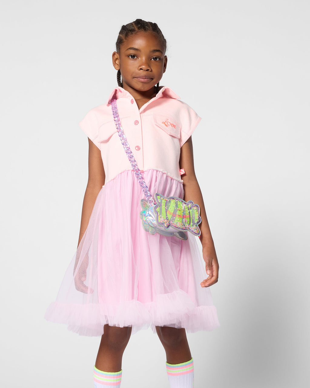Billie Blush Girls Sleeveless Dress_ U21824