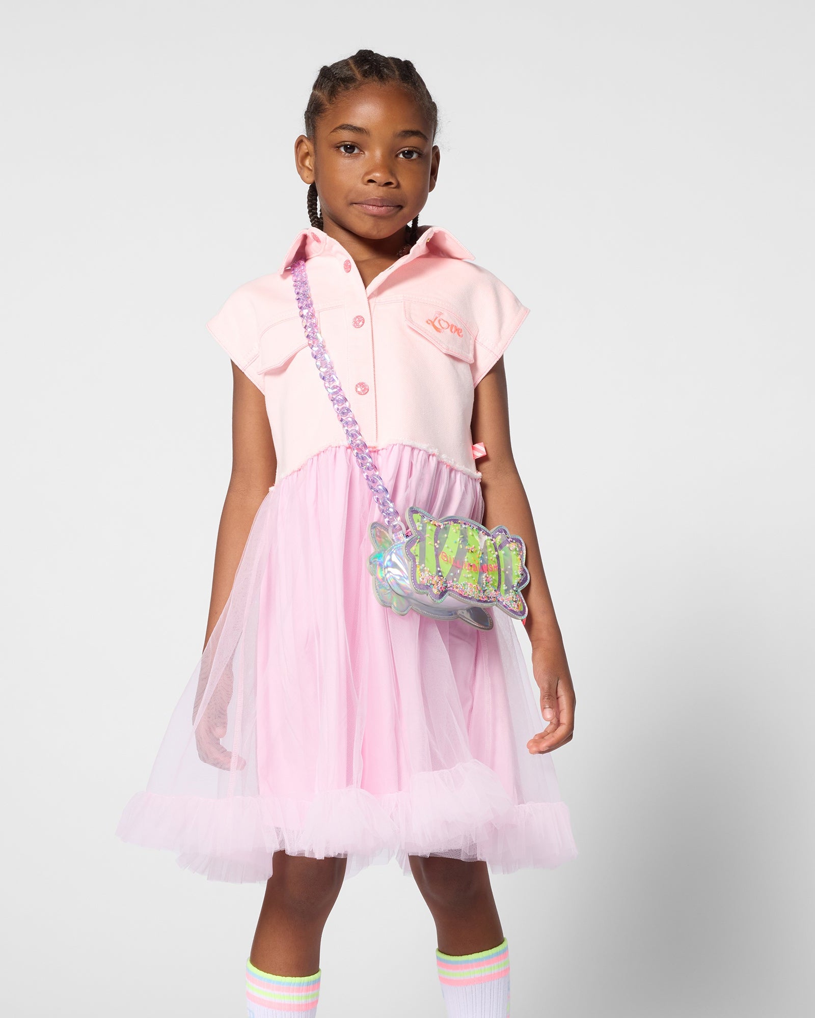 Billie Blush Girls Sleeveless Dress_ U21824