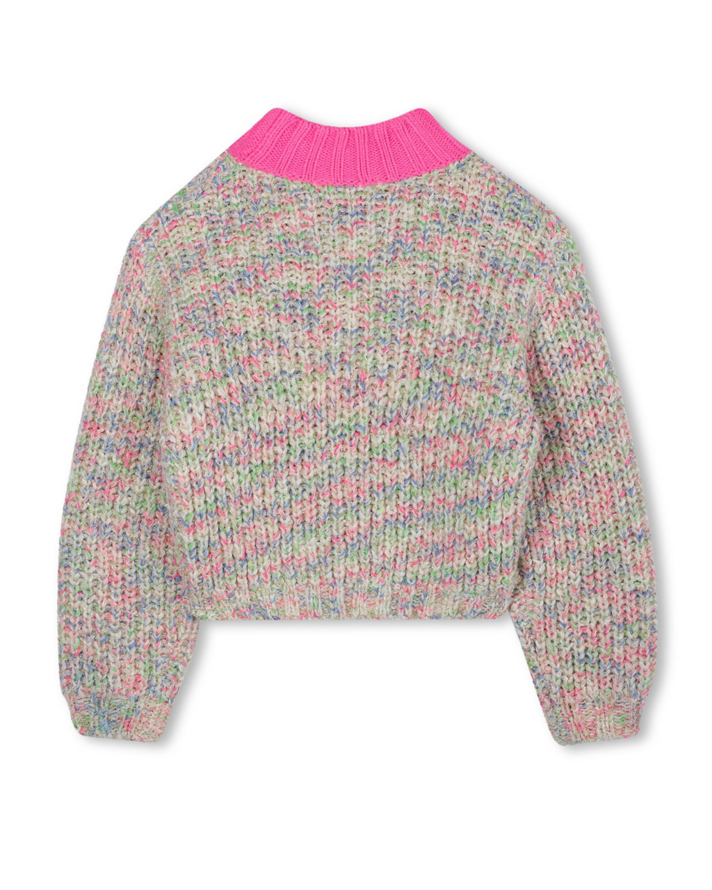 Billie Blush Girls Multicolour Knit Sweater_ U21367