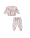 Quincy Mae Baby Girls Ruffle Fleece Lounge Set_ QM272STIL