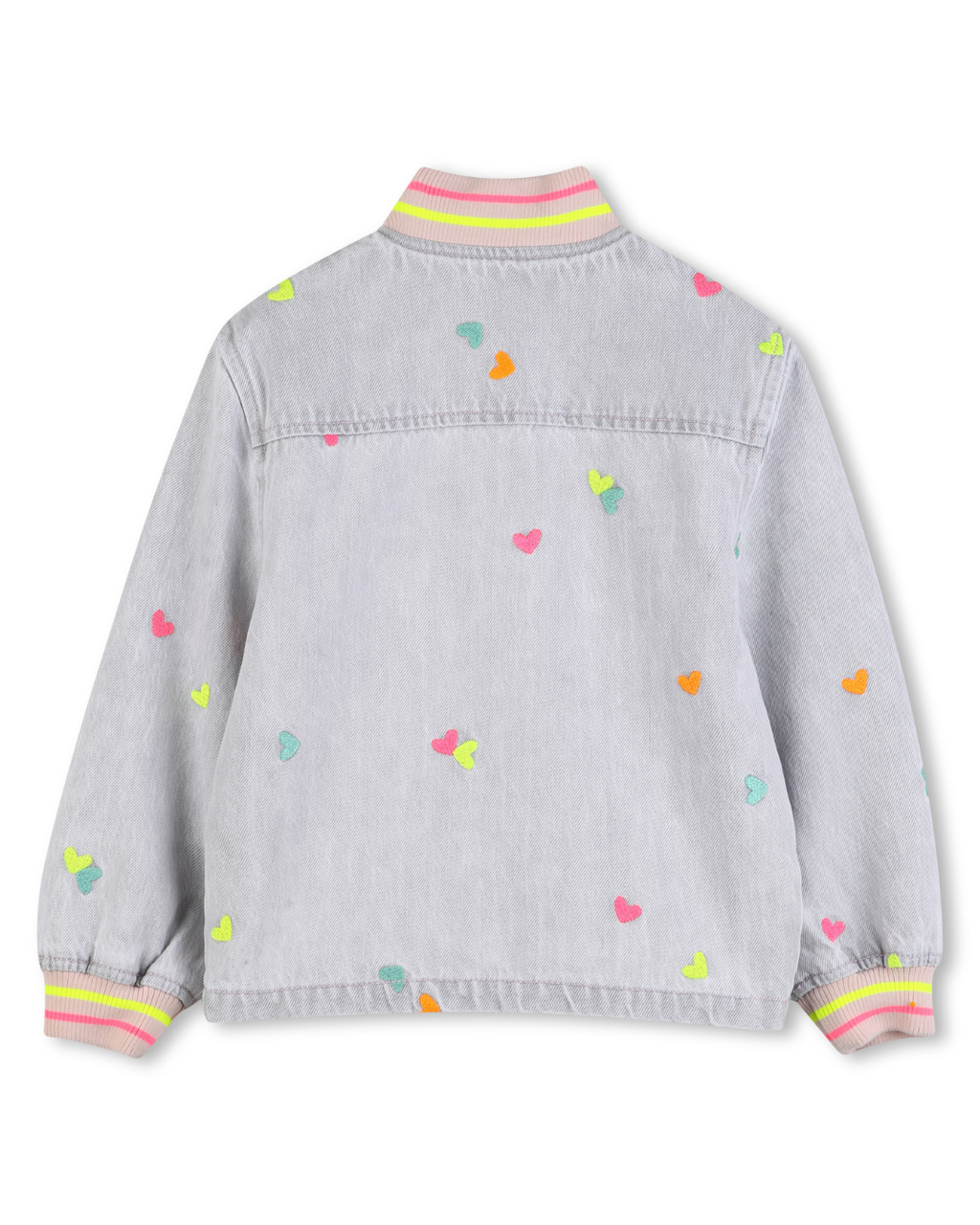 Billie Blush Girls Denim Bomber Jacket_ U21909