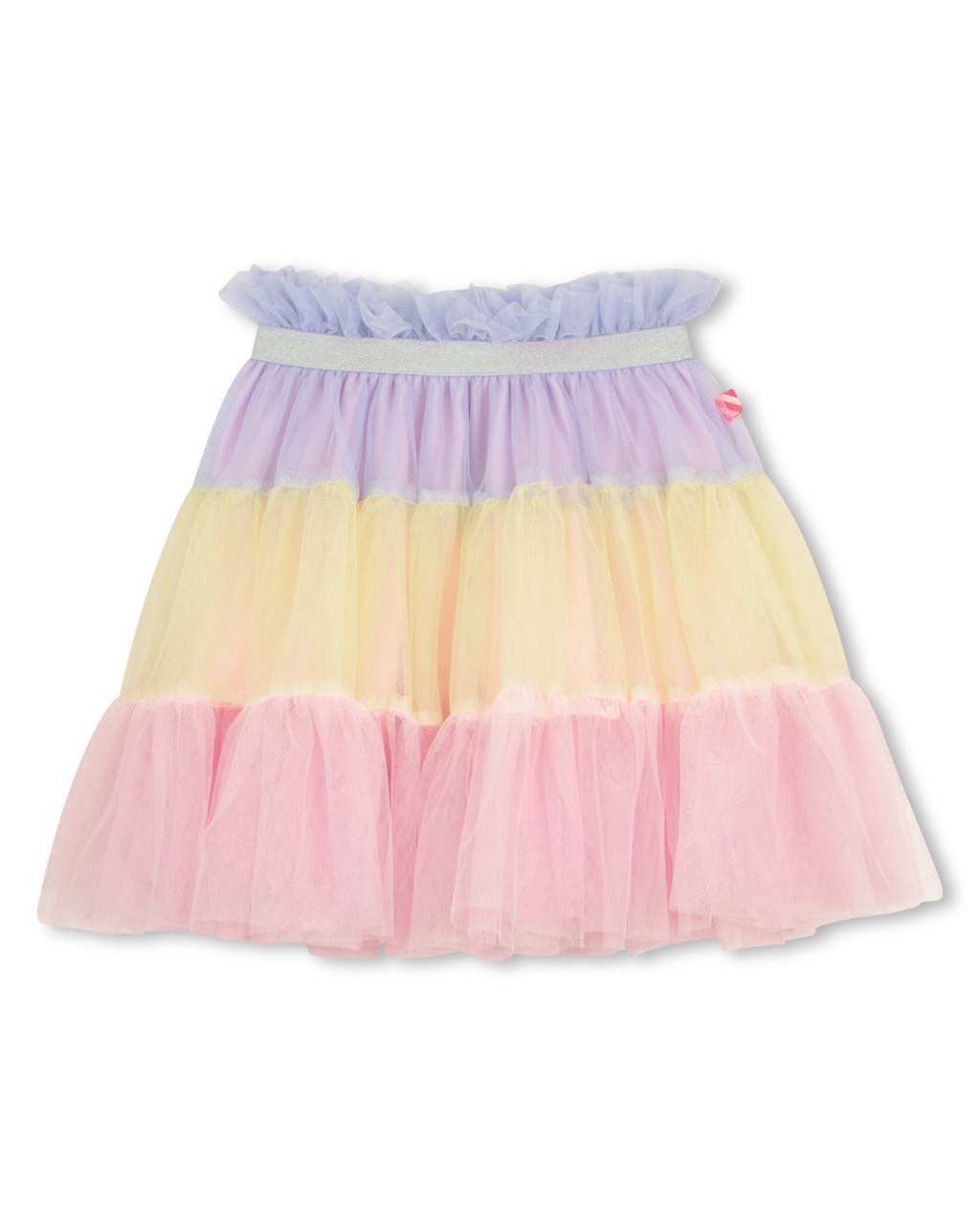 Billie Blush Girls Multicolour Mesh Skirt_ U21861