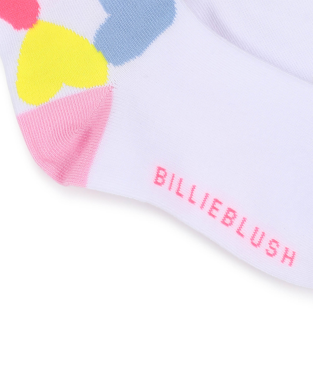 Billie Blush Girls Mesh Heart Crew Socks_ U22024