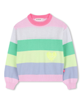 Billie Blush Girls Multicolour Striped Sweater_ U21971