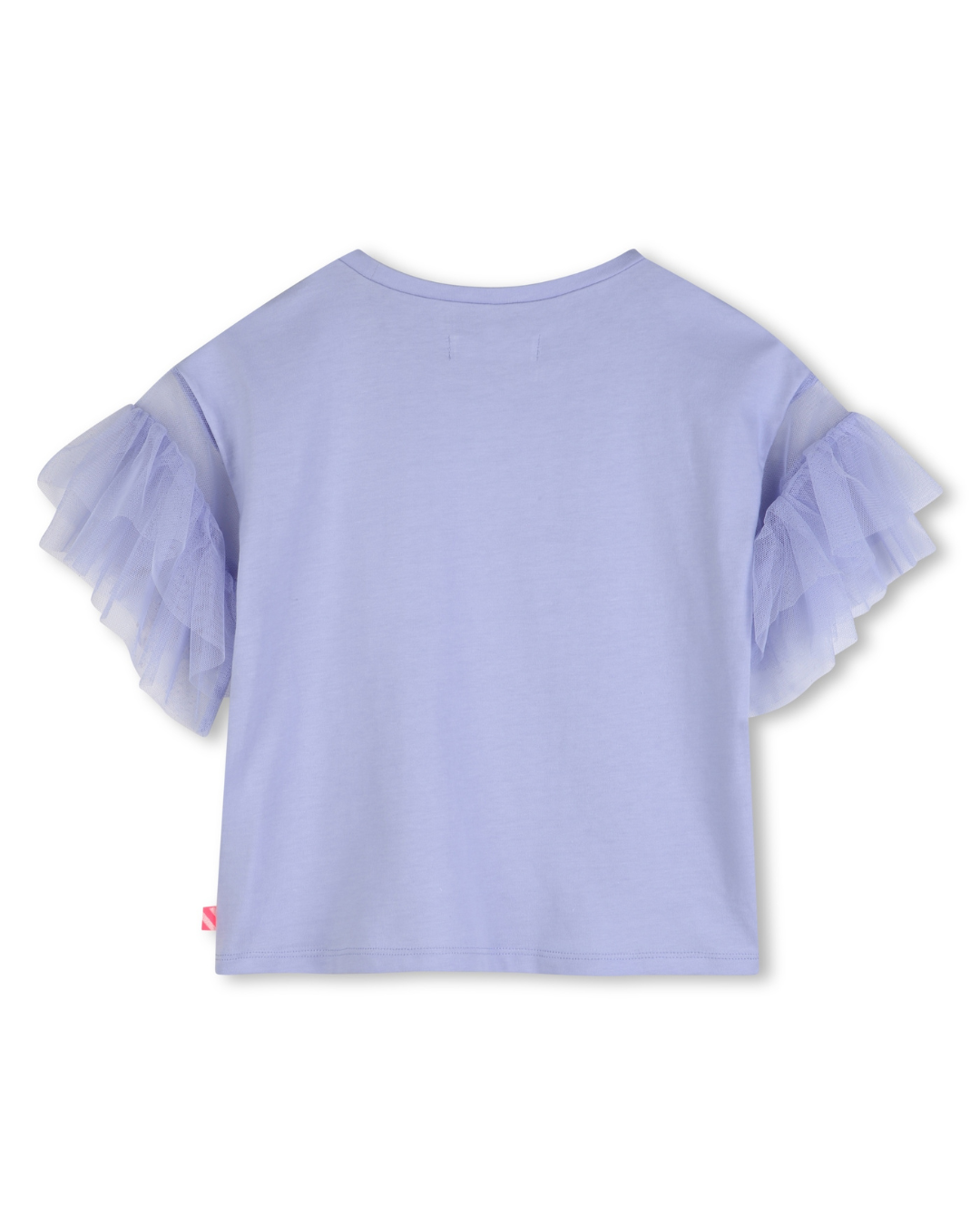 Billie Blush Girls T-Shirt with Mesh Sleeves_ U21929