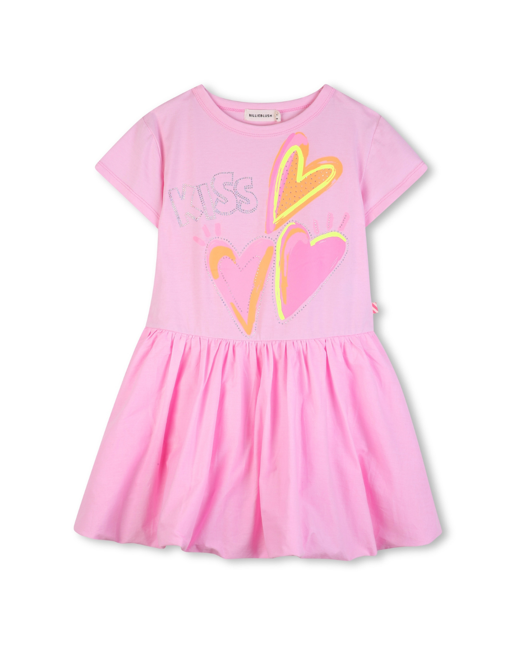 Billie Blush Girls Heart Graphic Dress_ U21825