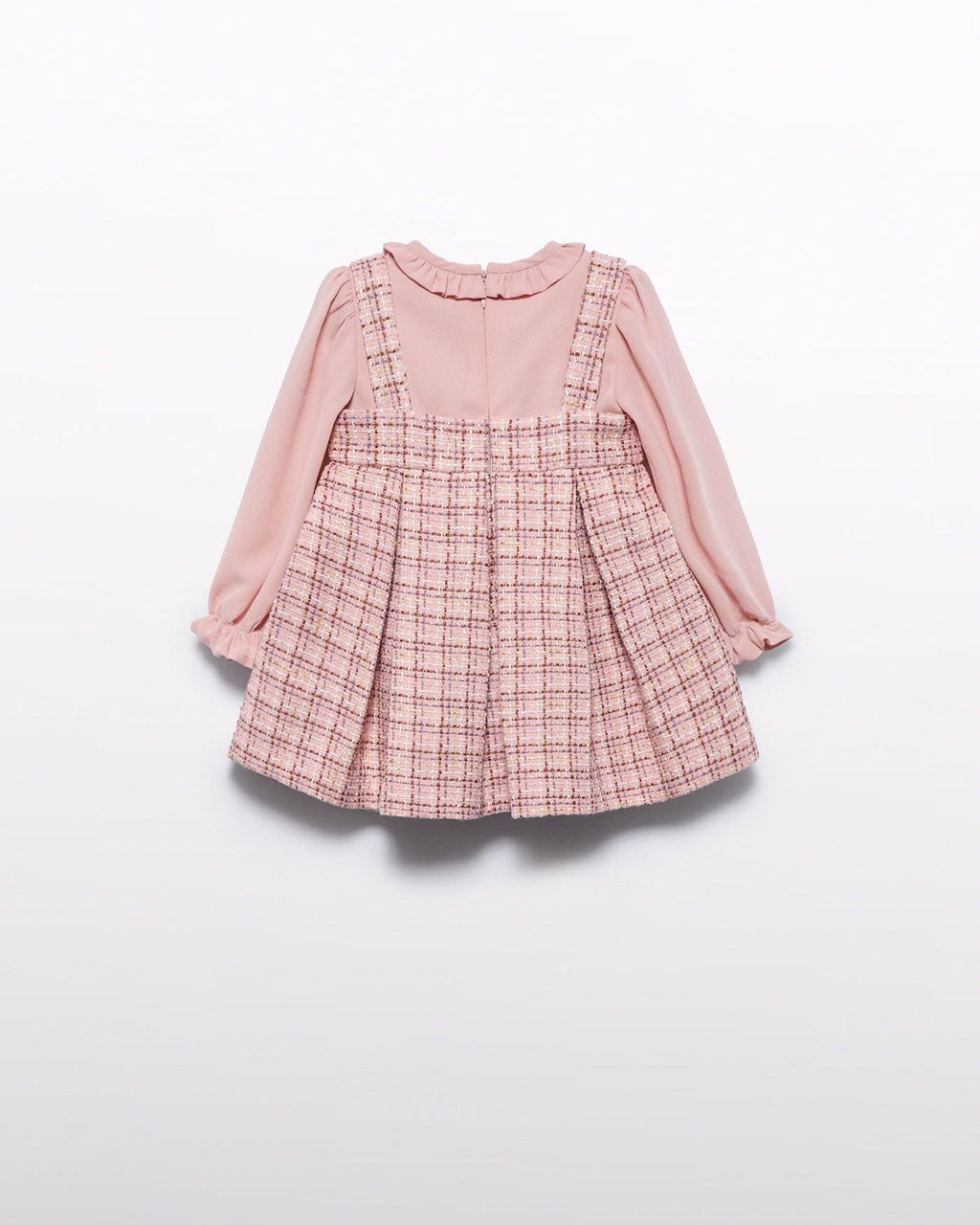 Abel & Lula Baby Girls Tweed Pinafore Dress_ 5504 - NorthGirls