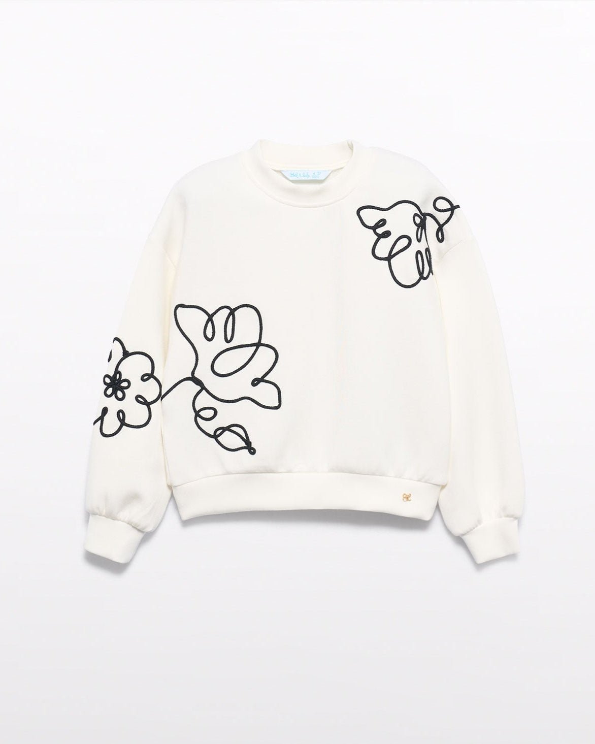 Abel & Lula Girls Embroidered Sweatshirt_ 5822 - NorthGirls