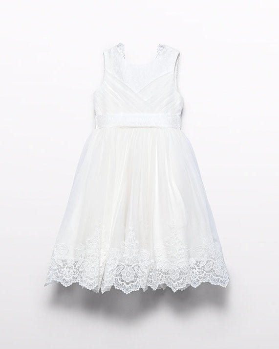 Abel & Lula Girls Embroidered Tulle Dress_ 5033 - NorthGirls