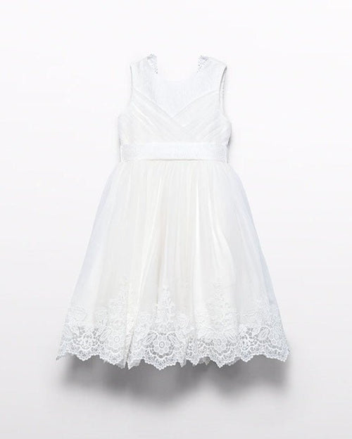 Abel & Lula Girls Embroidered Tulle Dress_ 5033 - NorthGirls