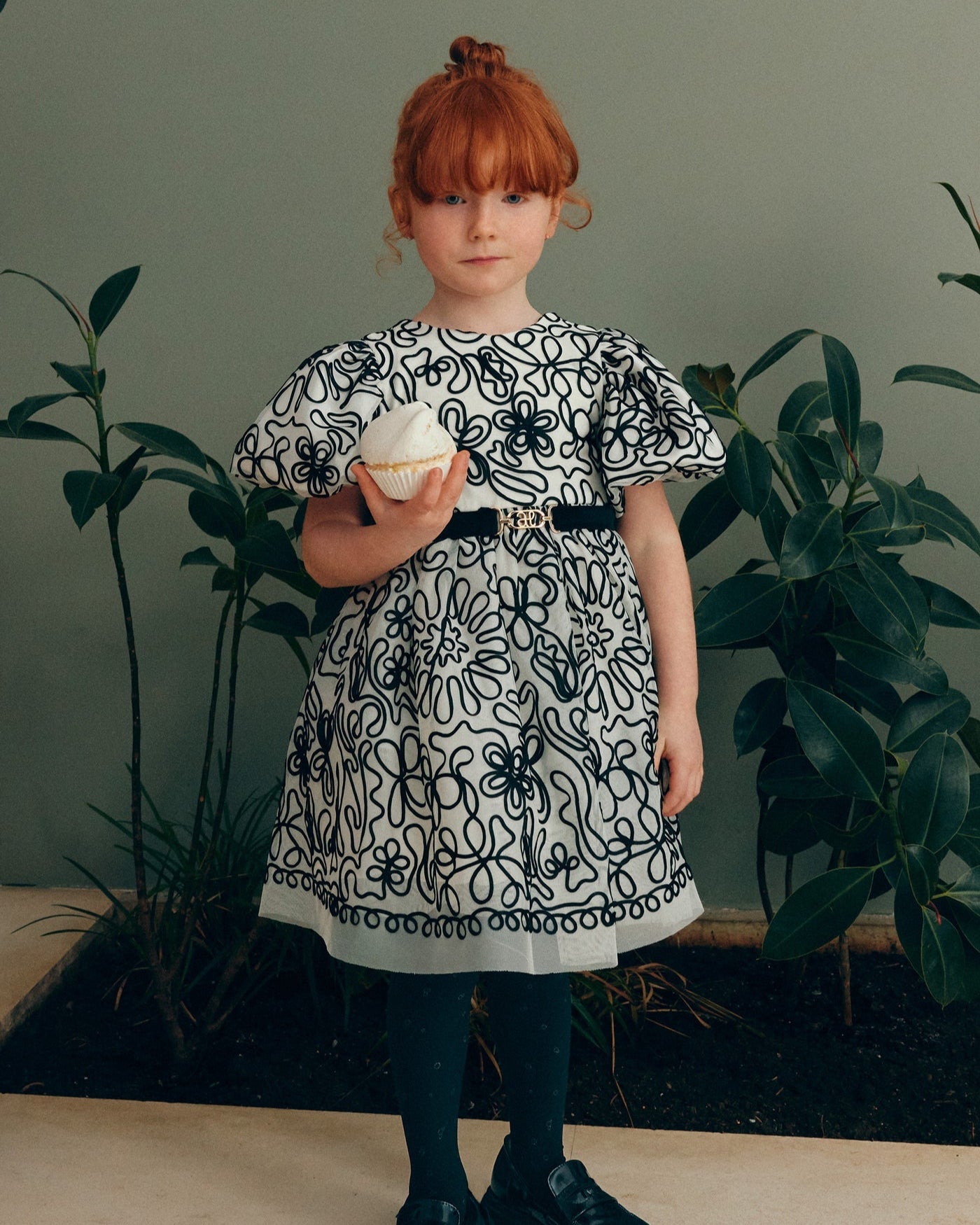 Abel & Lula Girls Embroidered Tulle Dress_ 5524 - NorthGirls