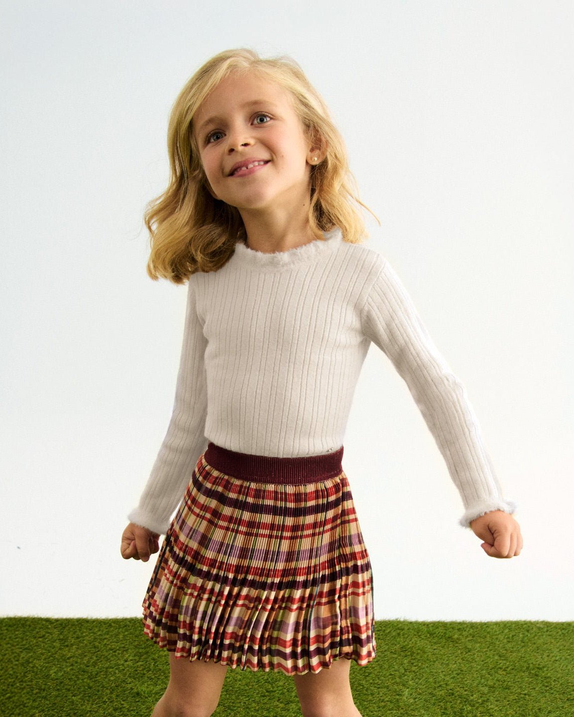 Abel & Lula Girls Knitted Turtleneck_ 5836 - NorthGirls