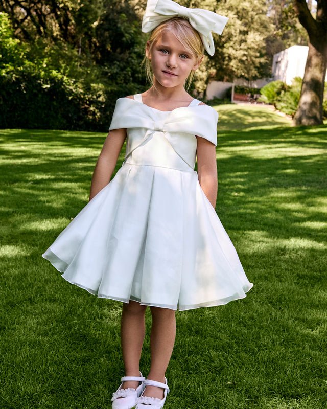 Abel & Lula Girls Organza Bow Dress_ 5031 - NorthGirls