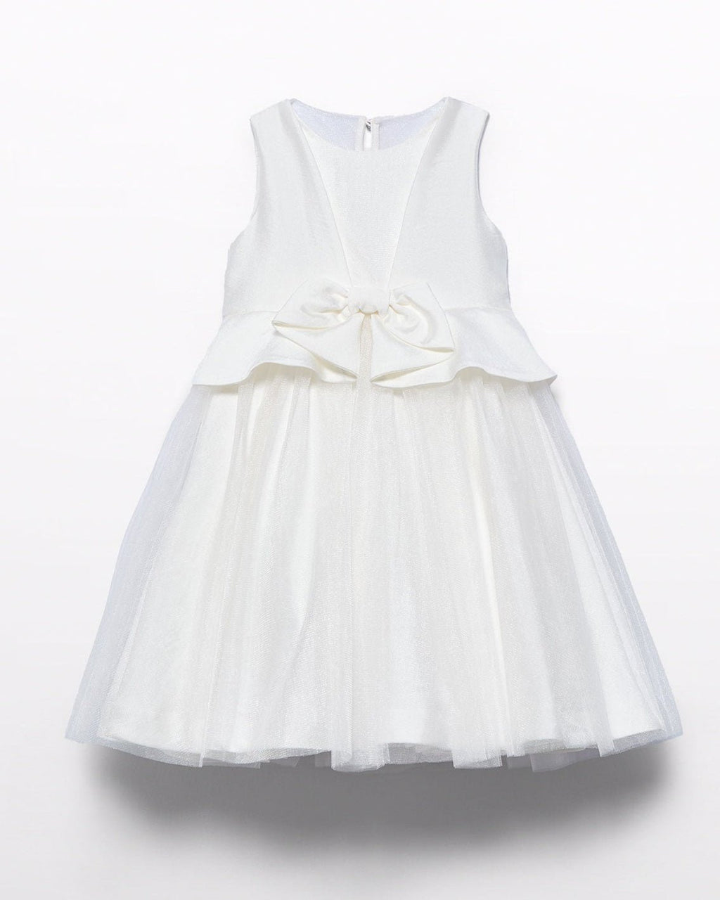 Abel & Lula Girls Peplum & Tulle Bow Dress_ 5034 - NorthGirls