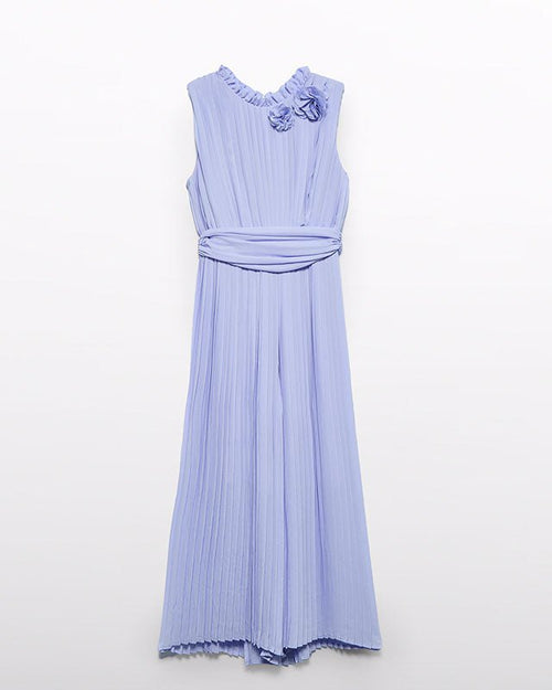 Abel & Lula Girls Pleated Crepe Jumpsuit_ 5223 - NorthGirls