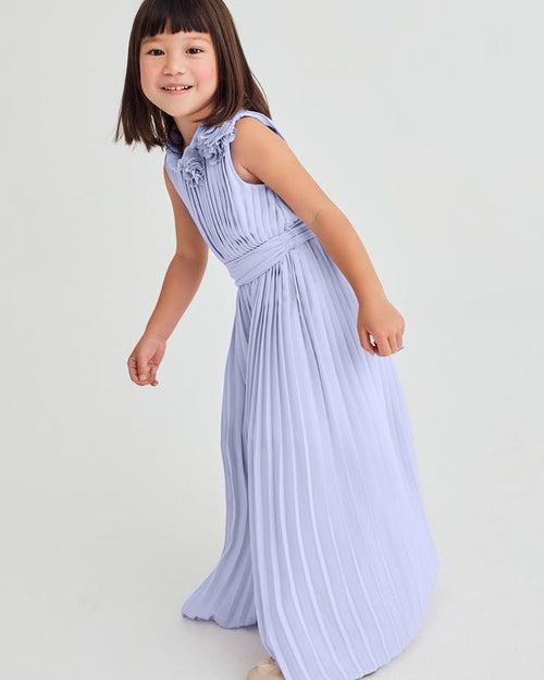 Abel & Lula Girls Pleated Crepe Jumpsuit_ 5223 - NorthGirls