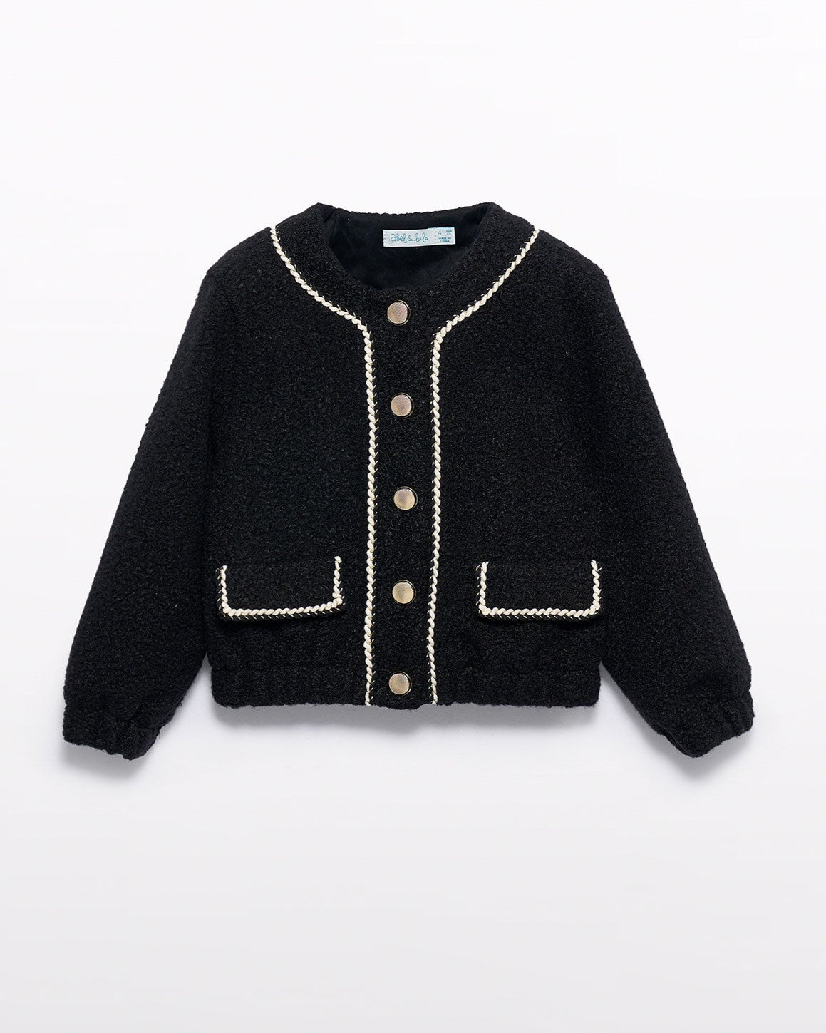 Abel & Lula Girls Sherpa Jacket_ 5843 - NorthGirls