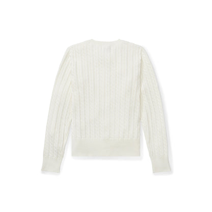 Ralph Lauren Girls Cable Cotton Cardigan