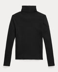Ralph Lauren Girls Ribbed Cotton-Blend Turtleneck
