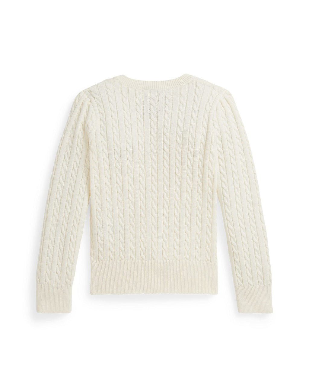 Ralph Lauren Mini Girls Cable Knit Bear Cardigan 