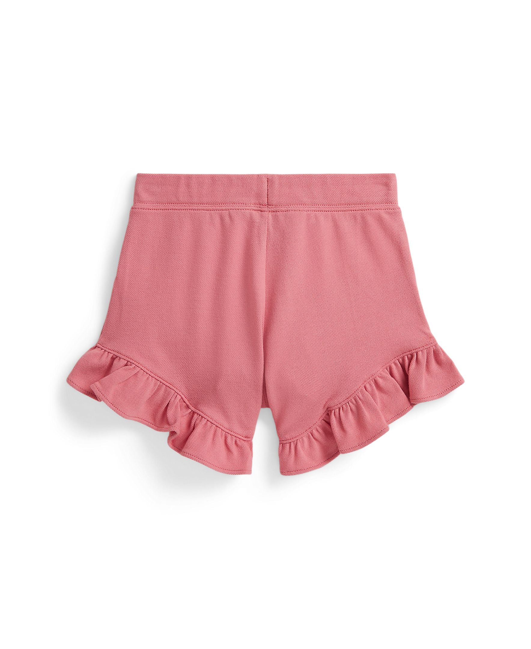 Ralph Lauren Mini Girls Stretch Mesh Ruffle Pink Shorts_ 312936253500